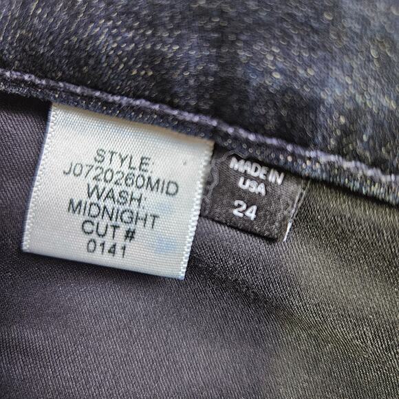 Veronica Beard Women 24 Carly 11" Kick Flare Jean Dark Wash Blue Modern Designer - Picture 16 of 16